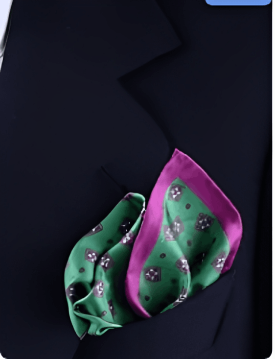 italian brands of como silk pocket square